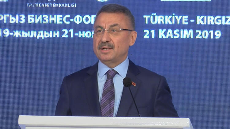 Fuat Oktay Türkiye-Kırgızistan İş Forumu’nda konuştu