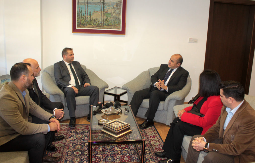 TAK Yönetim kurulu TC Lefkoşa Büyükelçisi Başçeri’yi ziyaret etti