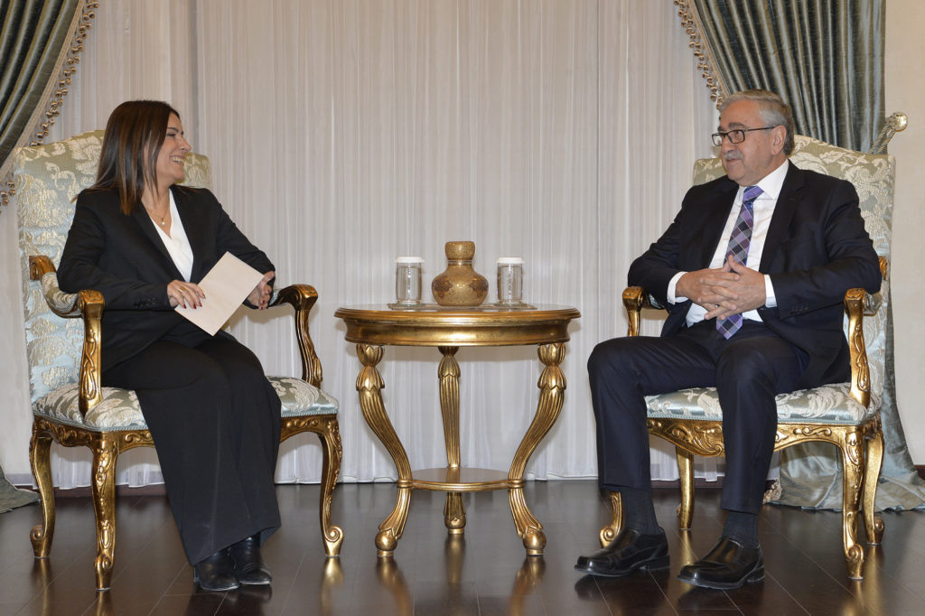 Cumhurbaşkanı Akıncı, BRTK yetkililerini kabul etti