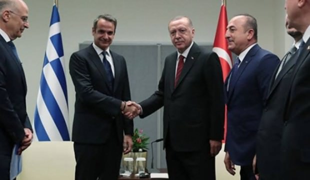 Türkiye Cumhurbaşkanı Recep Tayyip Erdoğan, Yunanistan Başbakanı Kiriakos Miçotakis ile görüştü.