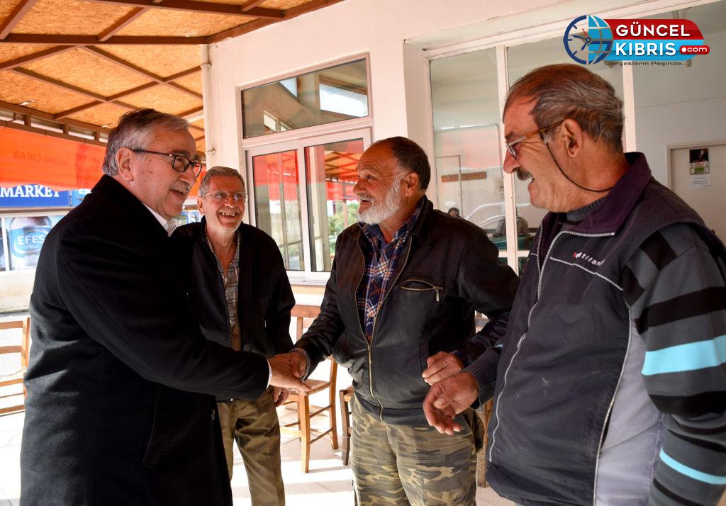 Cumhurbaşkanı Akıncı Güzelyurt bölgesindeki bazı köyleri ziyaret etti