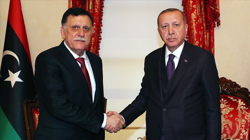 Cumhurbaşkanı Erdoğan, Fayez Al Sarraj’ı kabul etti
