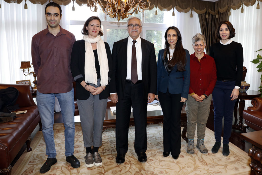 Cumhurbaşkanı Akıncı, EMAA başkent sanat merkezi heyetini kabul etti