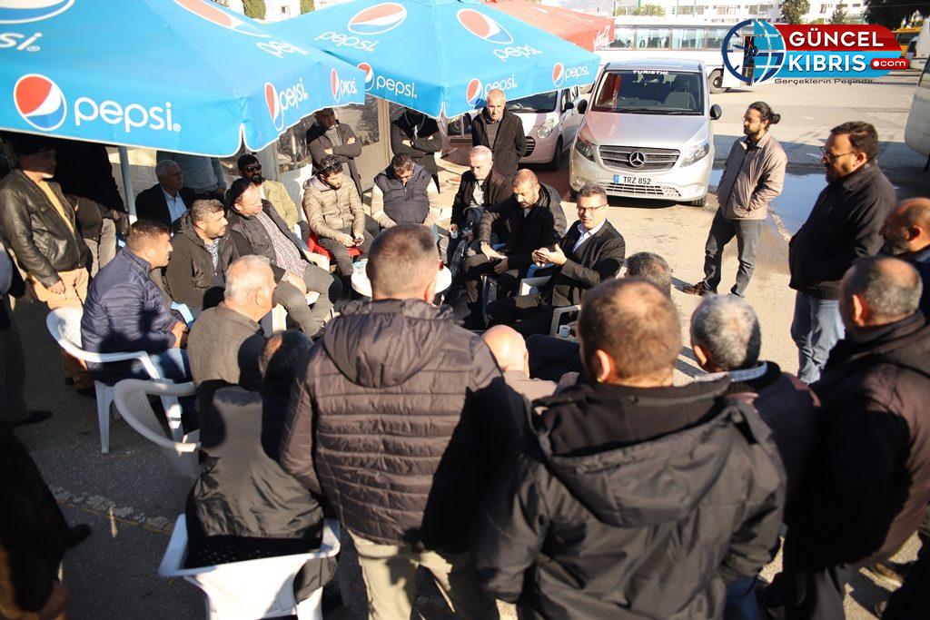 CTP Genel Başkanı ve Cumhurbaşkanı adayı Erhürman, KAR-İŞ’i ziyaret etti