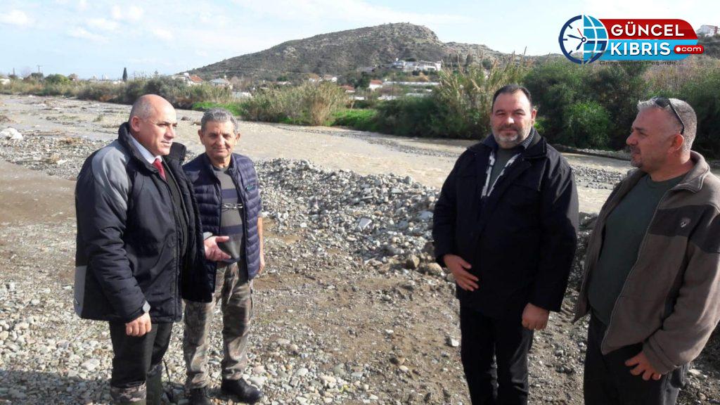 Güzelyurt ve Lefke’de dere onarım çalışmaları sürüyor