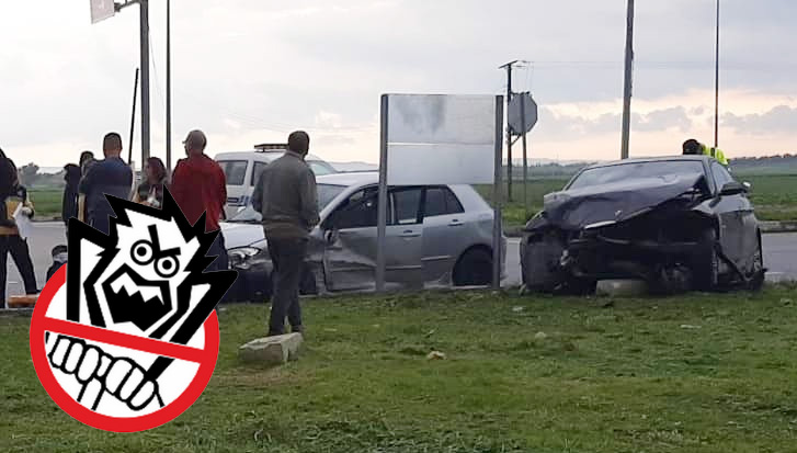 İnönü Kavşağı’nda kaza: 4’ü çocuk 7 yaralı