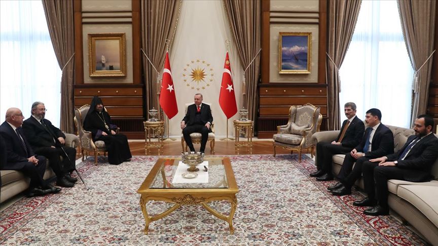 Cumhurbaşkanı Erdoğan, Türkiye Ermenileri 85. Patriği Maşalyan’ı kabul etti