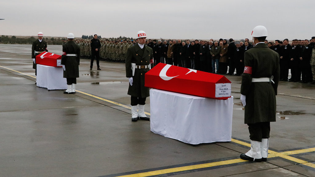Şehitlerimizi uğurluyoruz