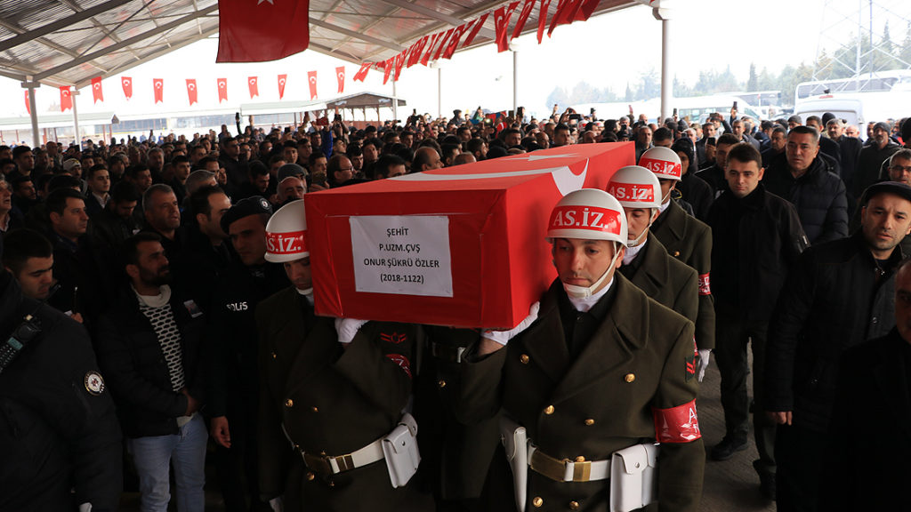 İdlib şehidi uzman çavuş son yolculuğuna uğurlandı