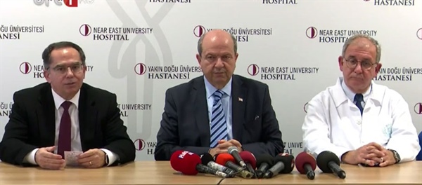 Başbakan Tatar ve YDÜ hastanesi doktorları basın toplantısı düzenledi