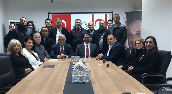 UBP Lefkoşa İlçe Başkanlığı, DP Lefkoşa İlçe Başkanlığını ziyaret etti