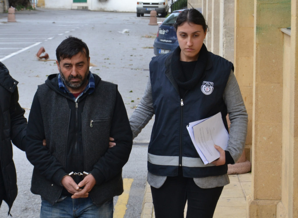 Ercan’dan çıkarken tesbit edildi