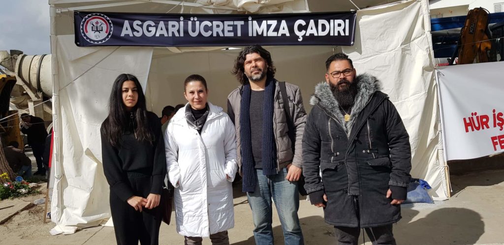 Bağımsızlık yolu’ndan Hür-İş’in asgari ücretle ilgili imza kampanyasına destek