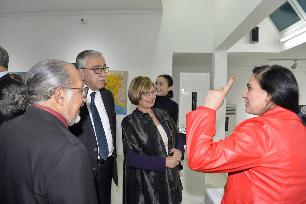 Cumhurbaşkanı Akıncı Taşkent doğa parkı yararına düzenlenen serginin açılışını yaptı