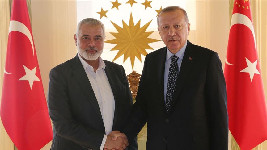 Cumhurbaşkanı Erdoğan’ın Hamas Lideri Heniyye’yi kabulü başladı