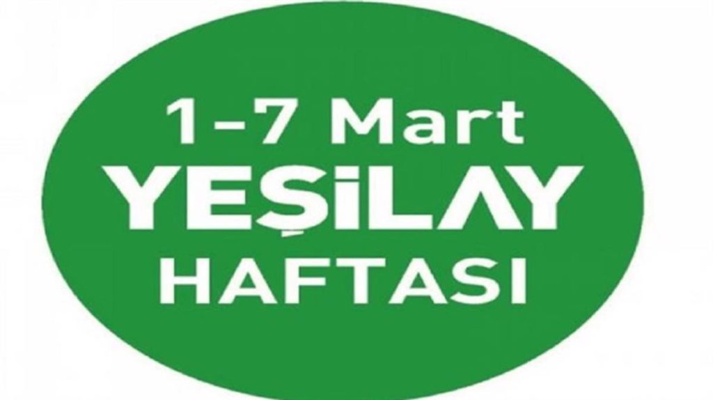 1-7 Mart Yeşilay haftası