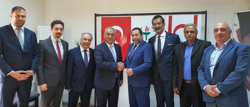 DSP Genel Başkanı Aksakal ve Beraberindeki heyet, DP’yi ziyaret etti