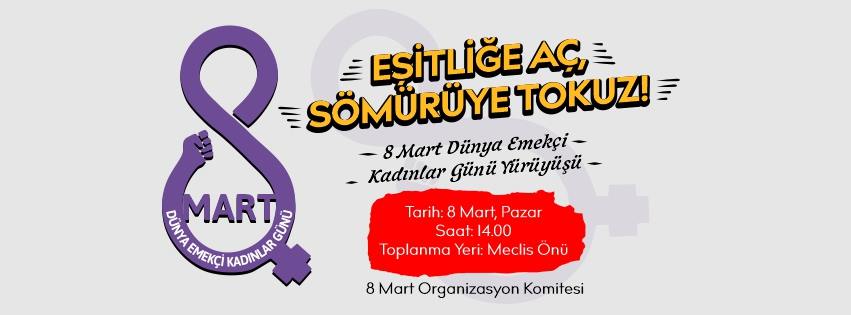 Kadın Eğitim Kolektifi 8 Mart organizasyon komitesi’nden çağrı: “haydi sokağa”