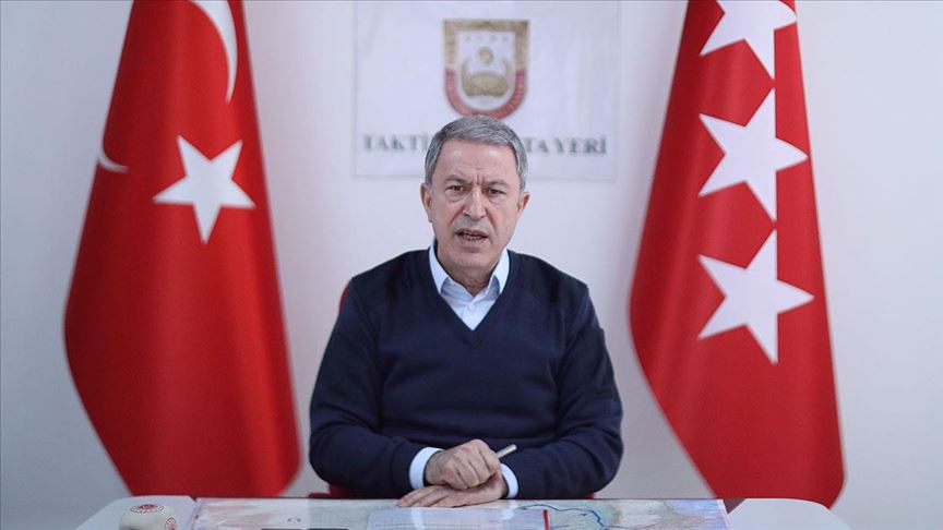 Bakan Akar: Bahar Kalkanı Harekatı’nda 2557 rejim unsuru etkisiz hale getirildi