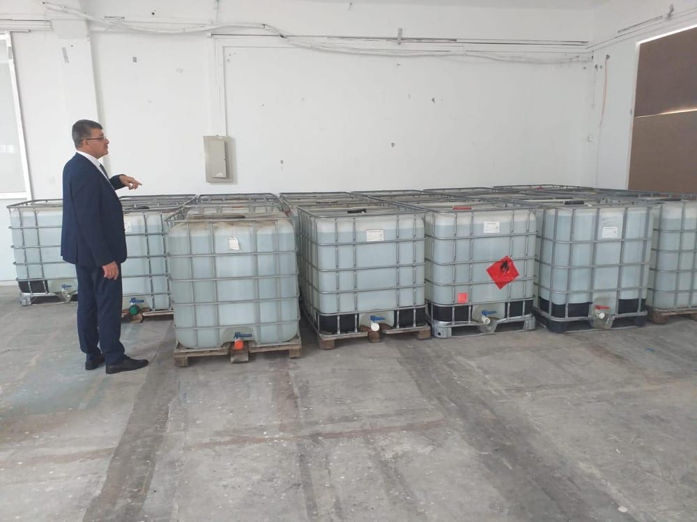 20 ton etil alkol,Sağlık Bakanlığına teslim edildi