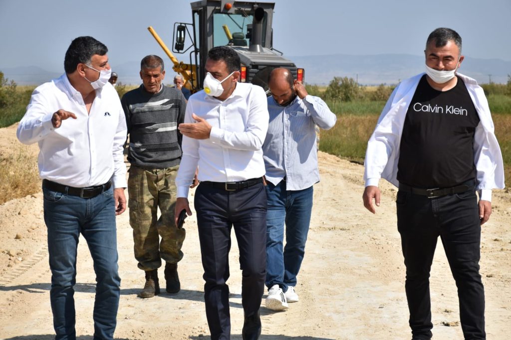 Güvercinlik’te tahrip olan köprü ve ova yolu tamir ediliyor