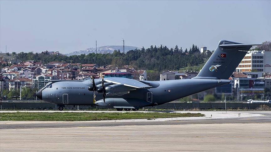 Türkiye’den ABD’ye tıbbi yardım taşıyan askeri nakliye uçağı havalandı