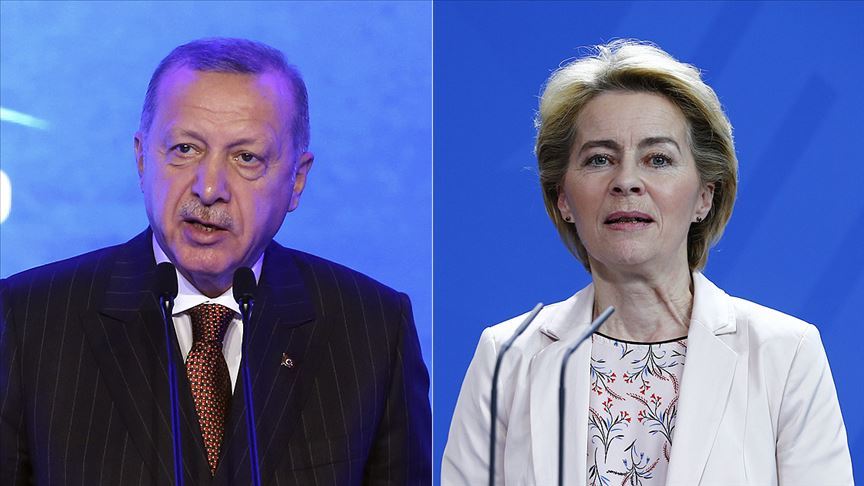 Cumhurbaşkanı Erdoğan, AB Komisyonu Başkanı ile görüştü