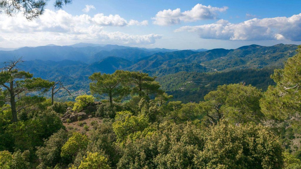 Trodos’a kar yağdı