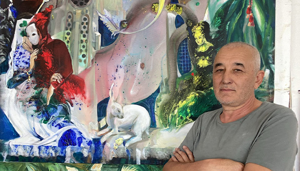 Urmanov Kıbrıs’ın tarihi mekanlarını resmetti