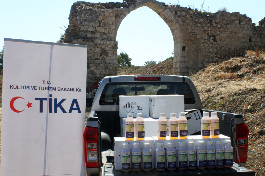 TİKA’dan Kırmızı Palmiye Böceğiyle Mücadele Projesi’ne destek