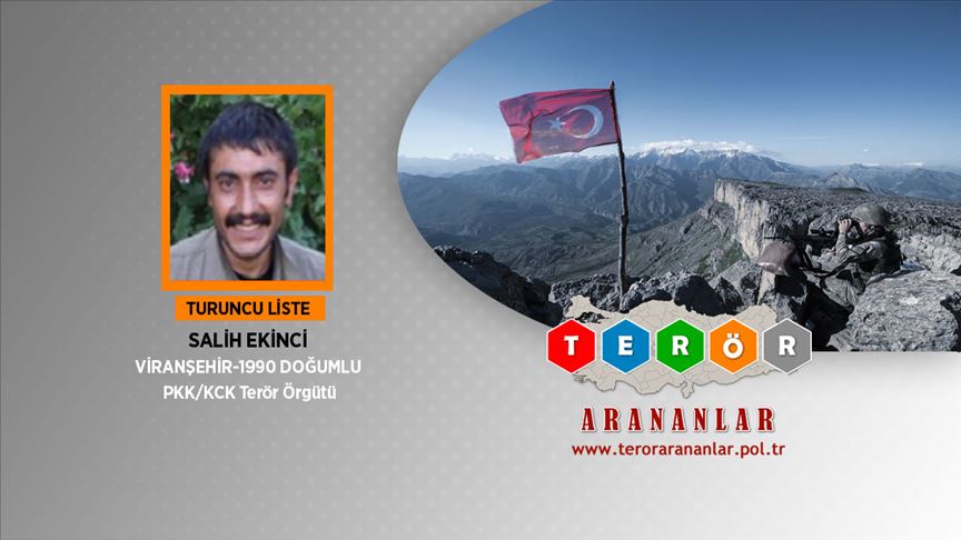 Turuncu kategoride aranan terörist etkisiz hale getirildi