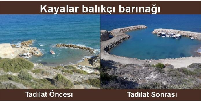 Tatar Kayalar balıkçı barınağının tadilat sonrası açılışını yaptı