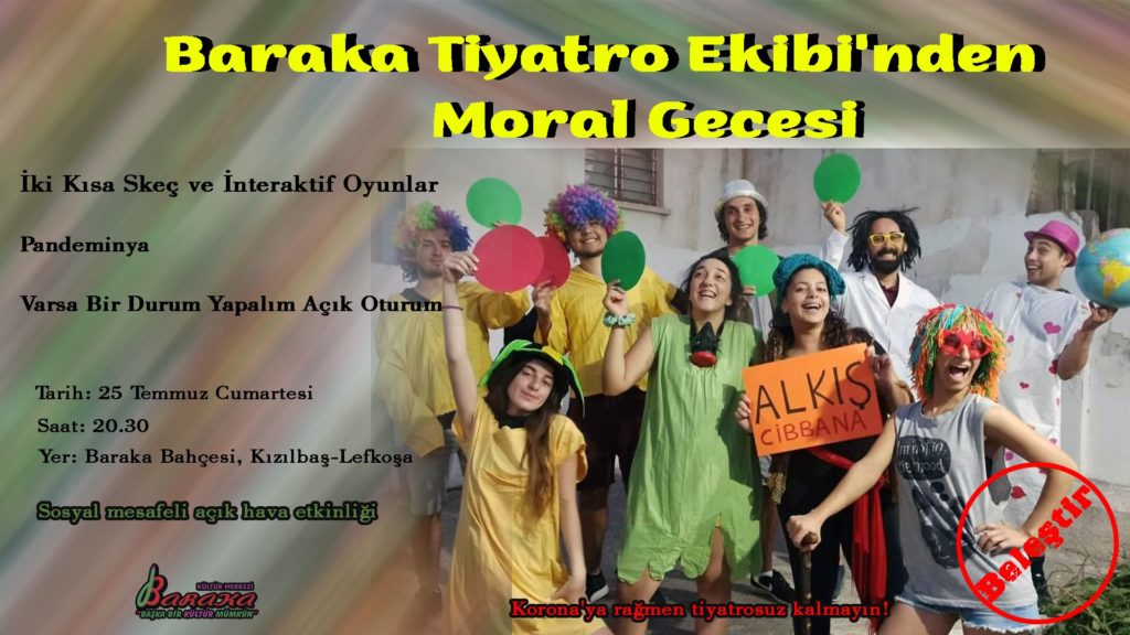 Baraka Tiyatro Ekibi’nden moral gecesi