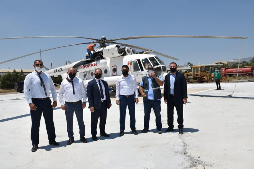 “Türkiye tarafından ülkeye yangın söndürme helikopteri konuşlandırıldı”