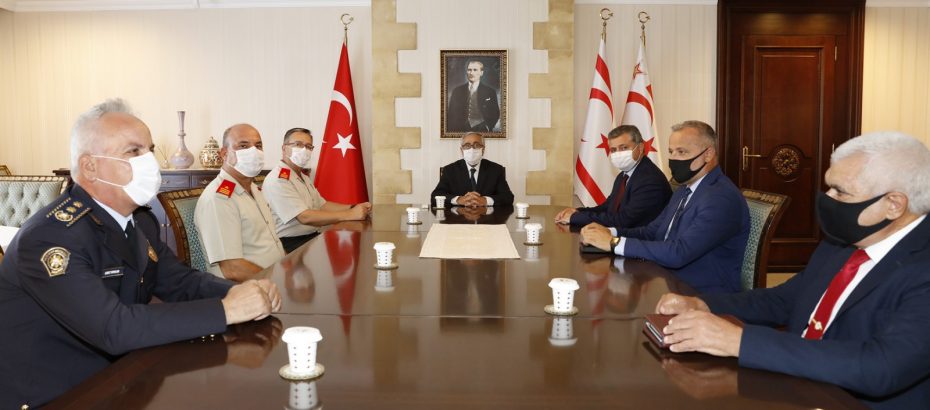 Akıncı, Güvenlik Kuvvetleri Komutanı Tuğgeneral Altan Er’i kabul etti