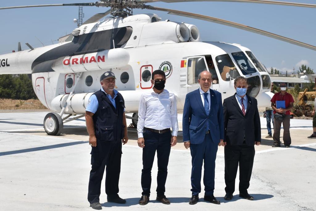 Tatar yangın helikopterini inceledi