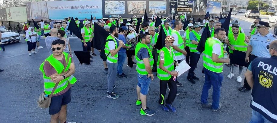 Birleşik Eylem Komitesi, Girne’den Lefkoşa’ya yürüyor