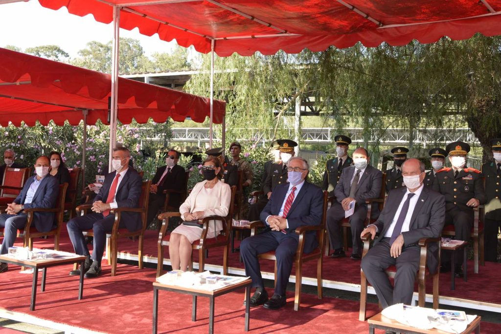 Cumhurbaşkanı Akıncı,1. Piyade Alay Komutanlığı Sancak Devir Teslim Törenine katıldı
