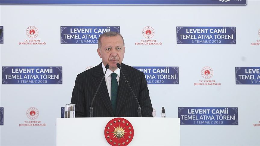 Erdoğan: Kimsenin ibadethanemize karışmaya hak ve salahiyeti yok