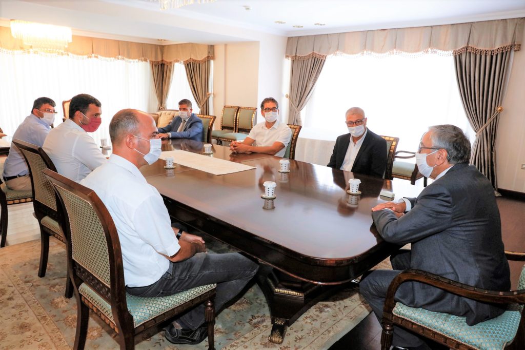 Akıncı, Basketbol Federasyonu yeni yönetimini kabul etti