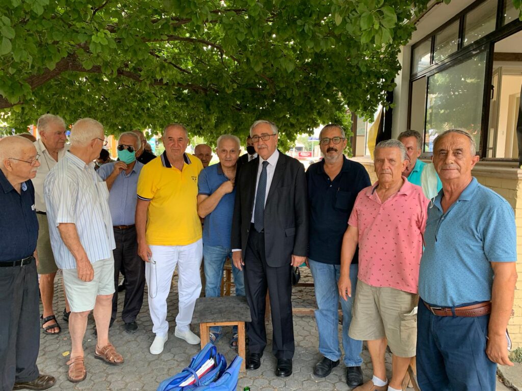 Akıncı, DTB, TOL ve GHE lokallerini ziyaret etti