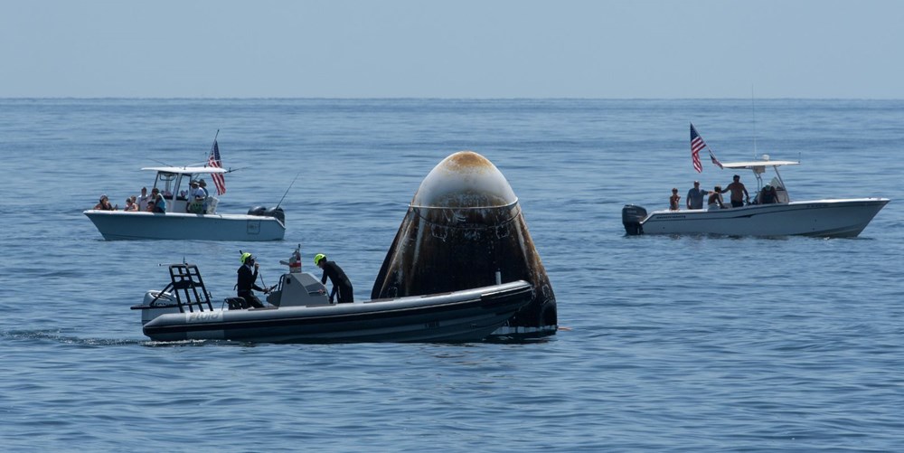 NASA astronotları SpaceX kapsülü ile Dünya’ya döndü