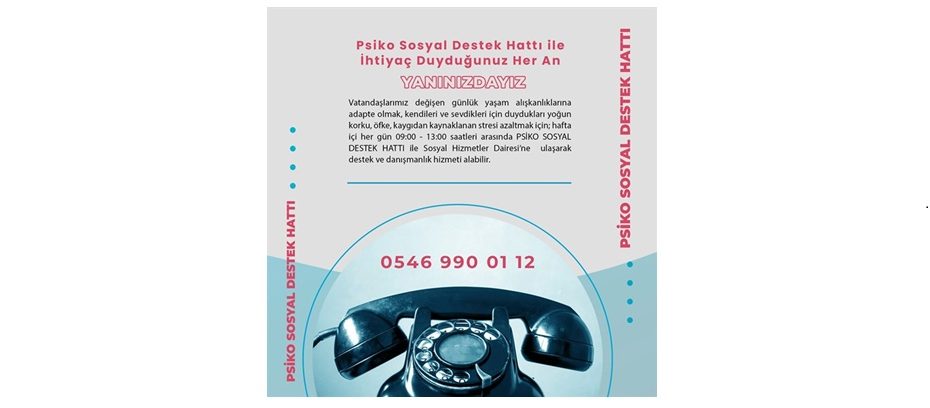 Sosyal Hizmetler Dairesi Whatsapp destek hatları hizmette