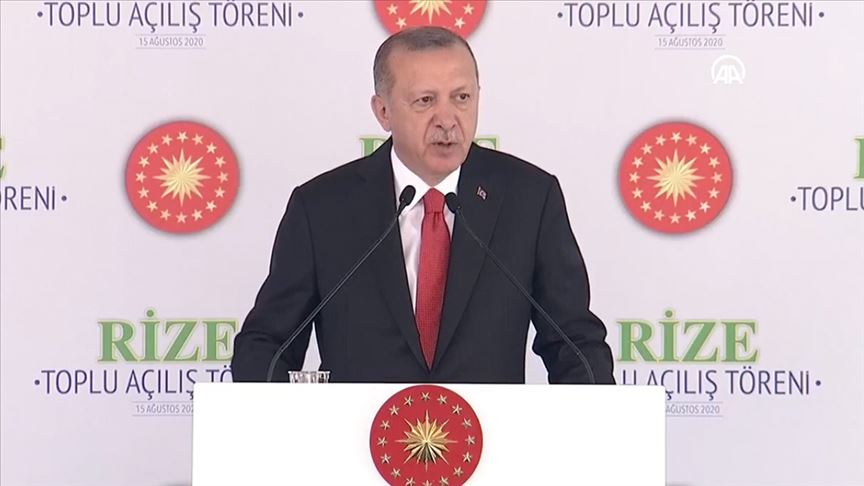 Erdoğan:”Ülkemizin hak ve çıkarlarını en ileri seviyede elde etmeye odaklandık”