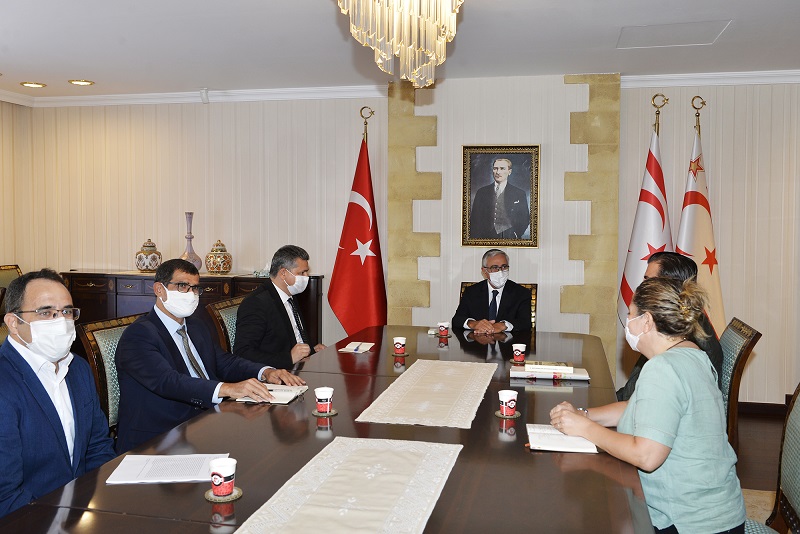 Akıncı, Yakın Doğu Enstitüsü heyetini kabul etti