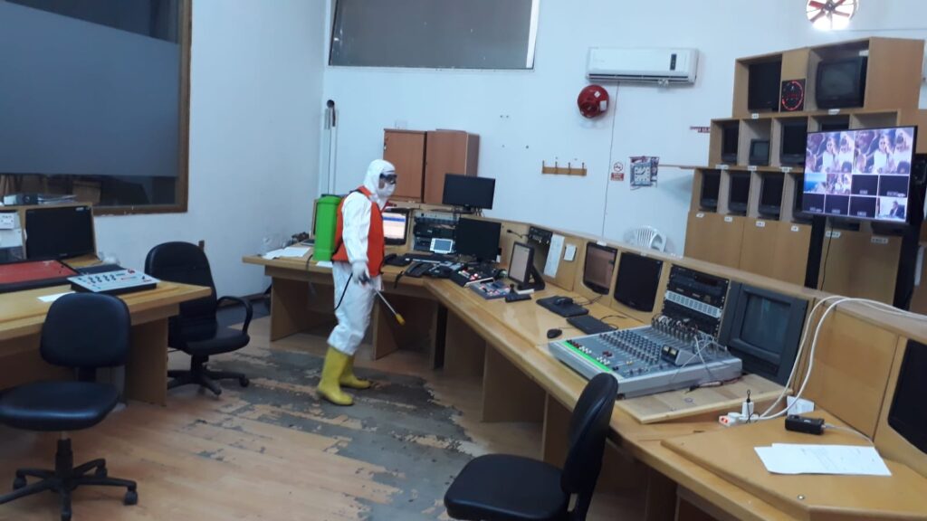 Sivil Savunma Teşkilatı dezenfeksiyon çalışmaları yapıyor