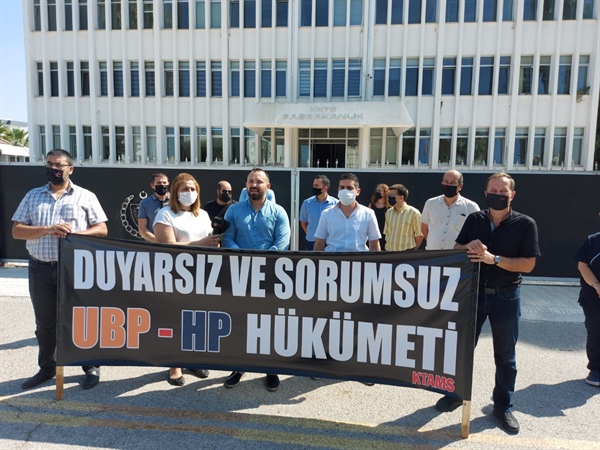 KTAMS Başbakanlık önünde eylem yaptı