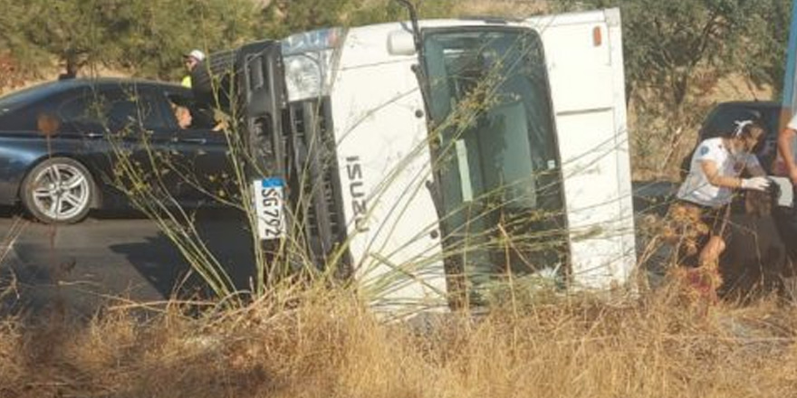Lefkoşa Girne anayolunda kaza! 1 yaralı