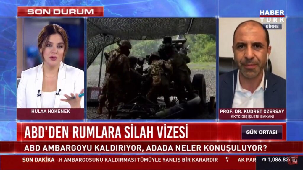 Özersay: “Tarafların birinin sırtını sıvazlamak, bölgede tehlikeli bir duruma neden olur”