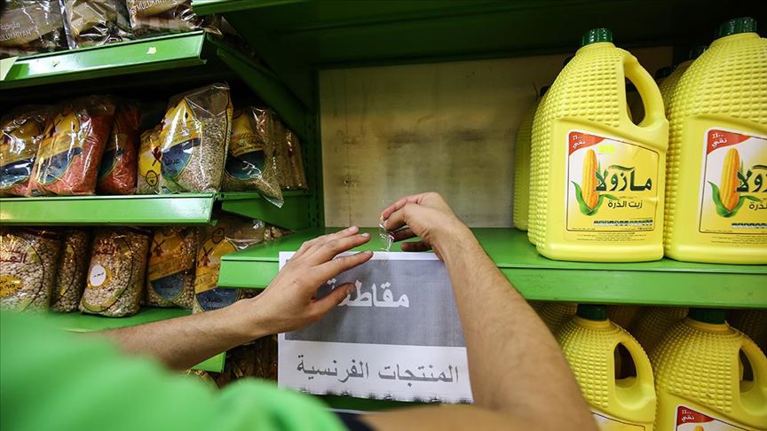 Kudüs’teki marketler Fransız mallarını satışını durdurdu